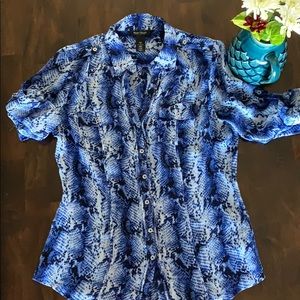 White House black market silk blouse.